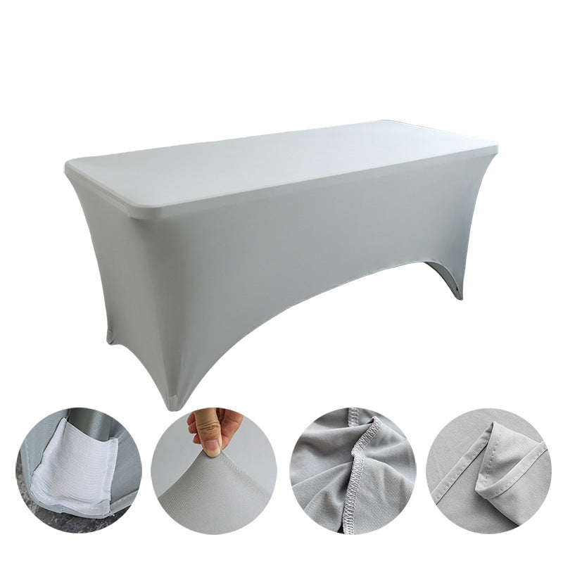 Banquet Solid Color Stretch Polyester Tablecloth