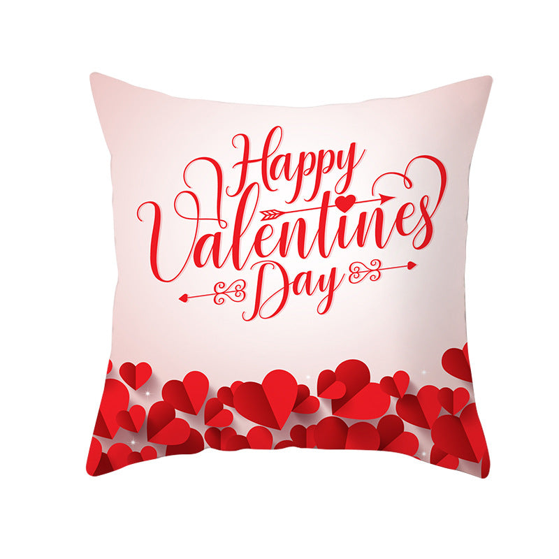 Home Valentine's Day Graphic Print Pillowcase