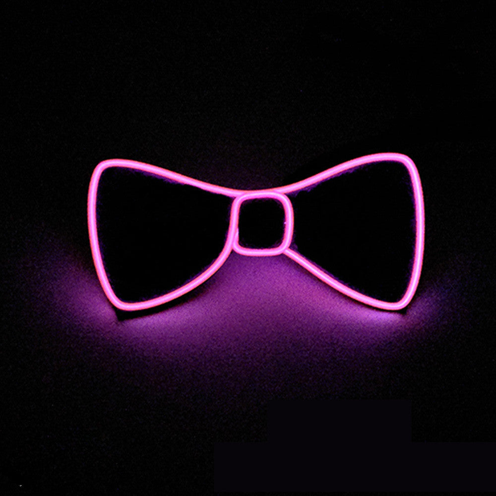 Neon LED Luminous Bow Tie & Tie