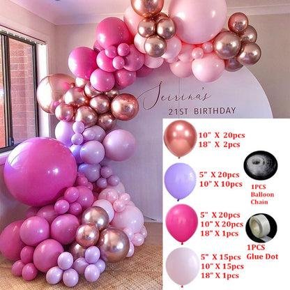 Rose Gold Balloon Arch Garland