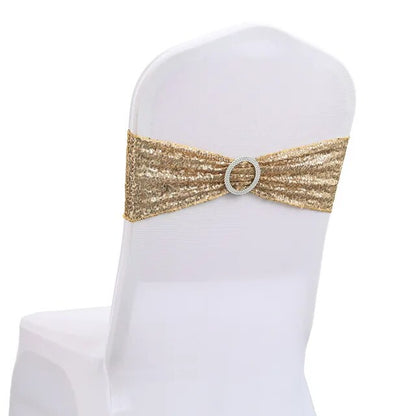 10/50pc Sequin Stretch Chair Cover