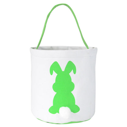 Happy Easter Burlap Bunny Ears Tote Bags