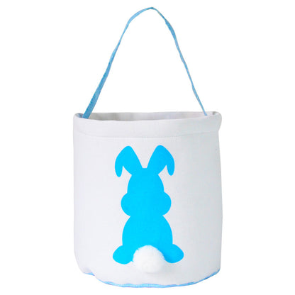 Happy Easter Burlap Bunny Ears Tote Bags