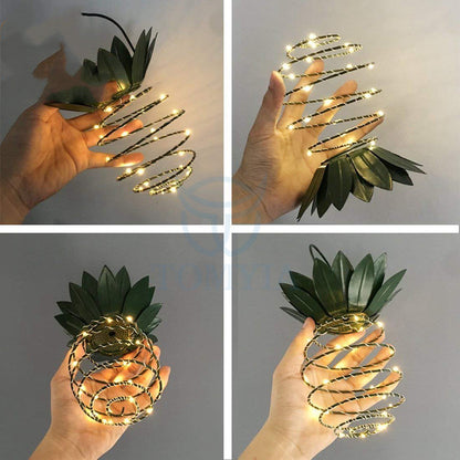 Outdoor Waterproof Garden Pineapple Solar Lights Led Warm Fairy String Decor