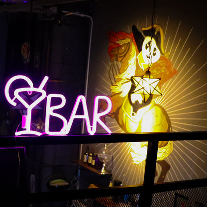 LED Neon Letter Shape BAR Family PARTY Bar Decoration Light