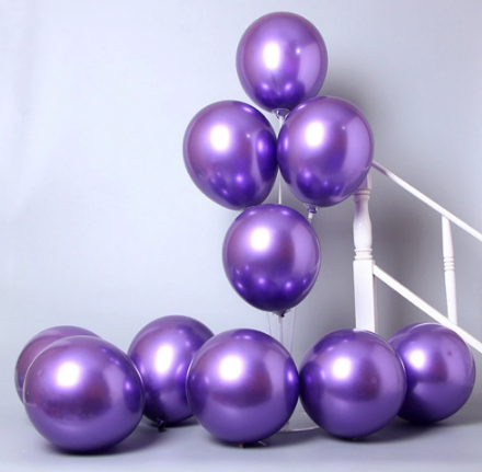 141 Piece Purple Gold and Black Balloon Garland