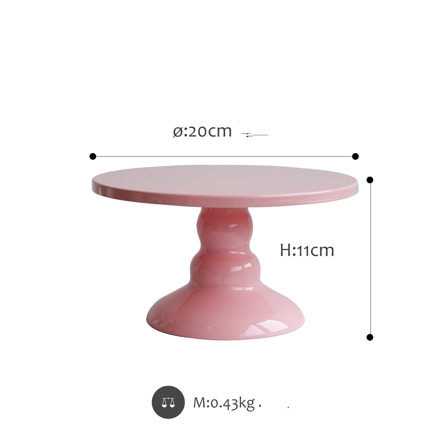 1 Piece High Cake Stands