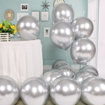 50ct Chrome Balloons Thick Latex