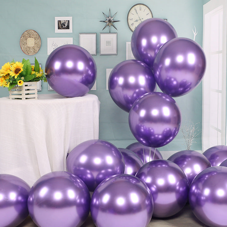 50ct Chrome Balloons Thick Latex