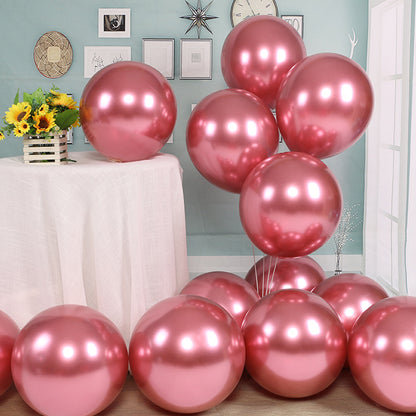 50ct Chrome Balloons Thick Latex