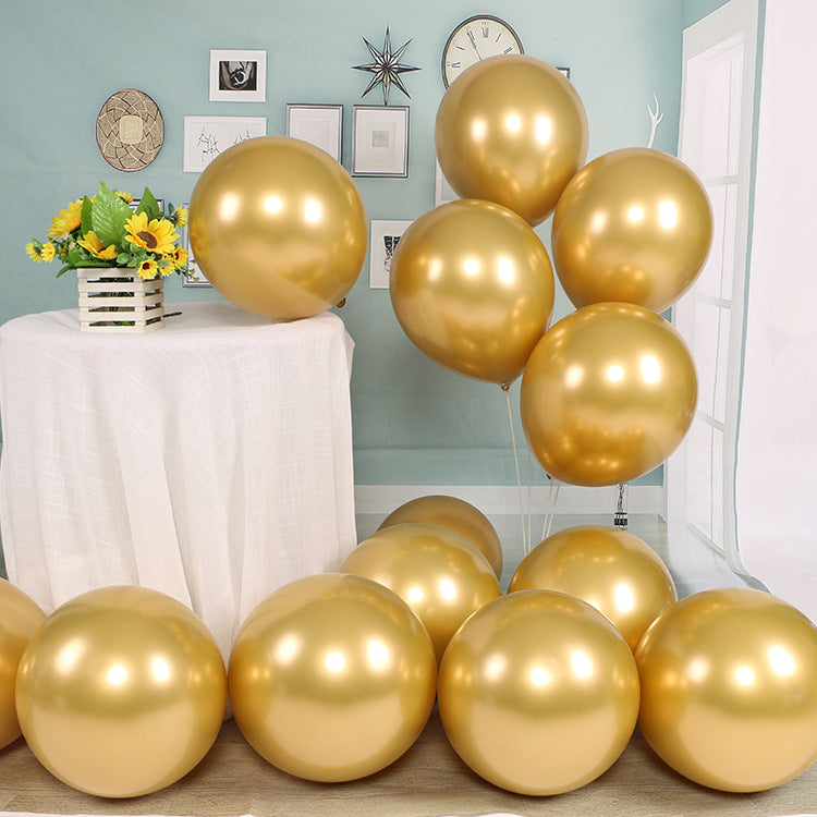 50ct Chrome Balloons Thick Latex