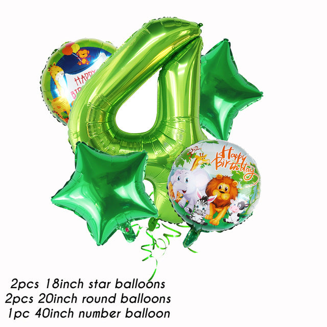 Party Decoration Animal Balloon Happy Birthday Boy Party