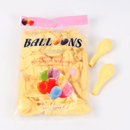 100ct Macaron Latex Balloon Candy Color Latex Party Decoration