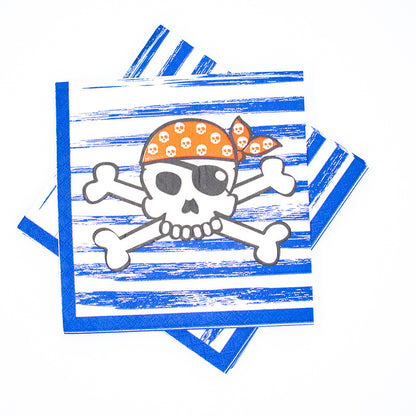 Pirate Party Decorations Paper Plates, Tablecloths, Paper Bags, Cake Inserts