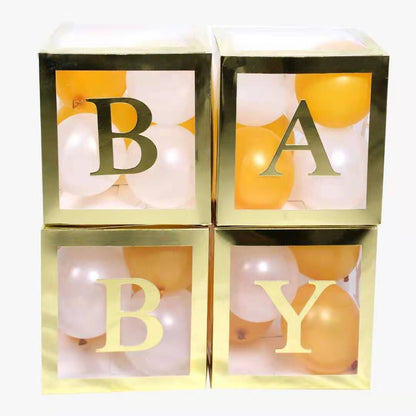 Birthday Party Letter Gift Box Transparent Balloon Box