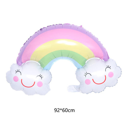 White Cloud Balloon Birthday Decoration