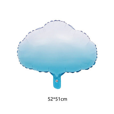 White Cloud Balloon Birthday Decoration