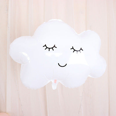 White Cloud Balloon Birthday Decoration