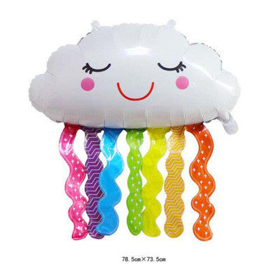 White Cloud Balloon Birthday Decoration