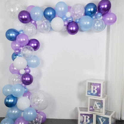 80ct Garland Arch Kit Birthday Party Ice Snow Queen Latex Balloons