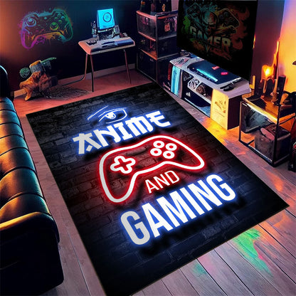 Neon Game Machine Room Decoration Carpet