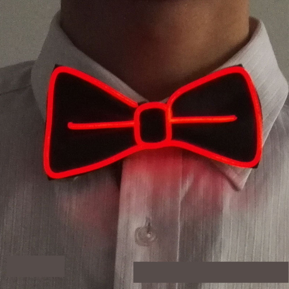 Neon LED Luminous Bow Tie & Tie