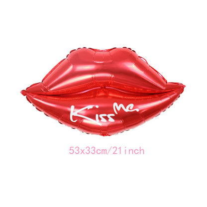 Large Lipstick Mylar Balloon Valentine's Day