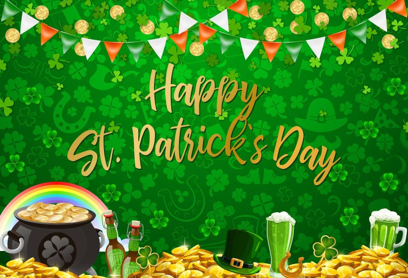 Irish National Day Party Background Banner