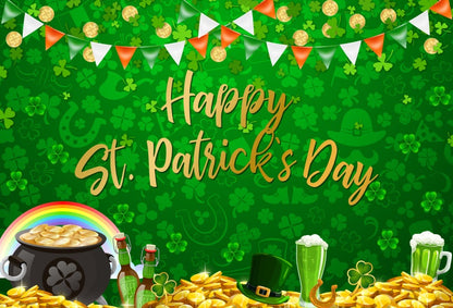 Irish National Day Party Background Banner