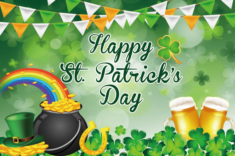 Irish National Day Party Background Banner