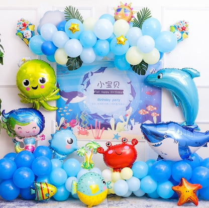 Animal Happy Birthday Party Background Wall