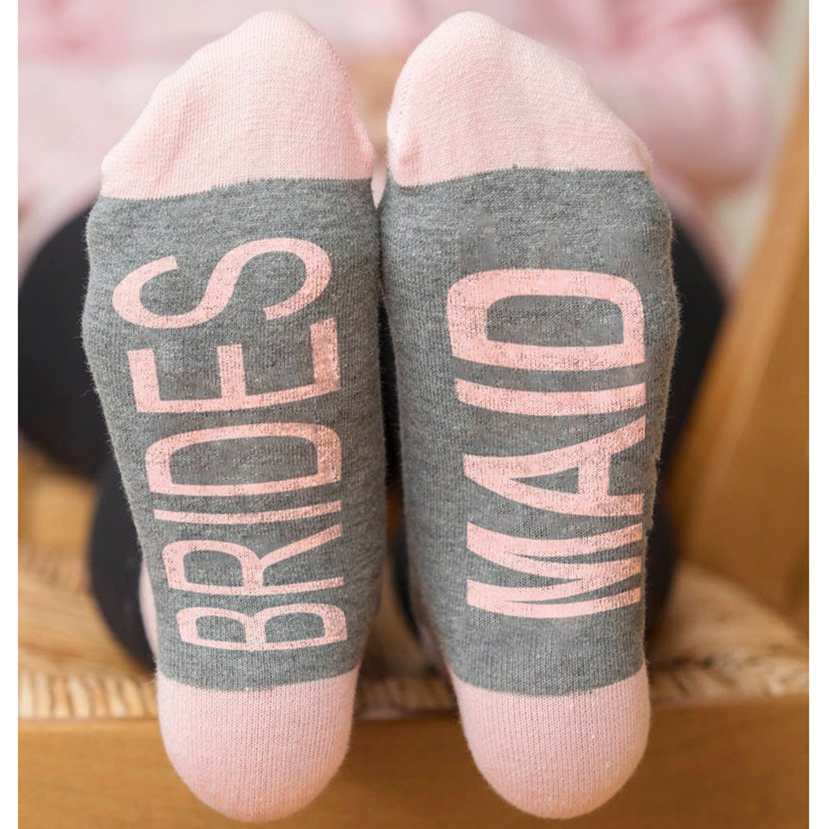 Wedding Party Bridesmaid Bride Cotton Socks