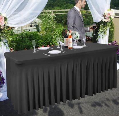 Wedding Banquet Stretch Skirt Tablecloth