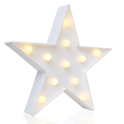 Decorative five-pointed star lights