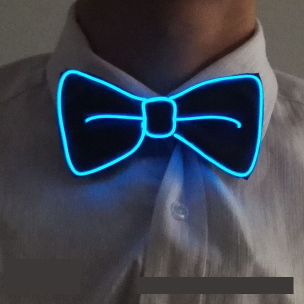 Neon LED Luminous Bow Tie & Tie