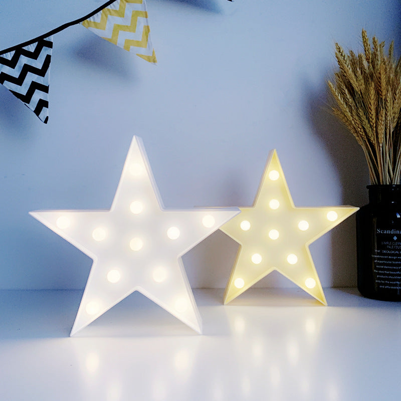 Decorative five-pointed star lights