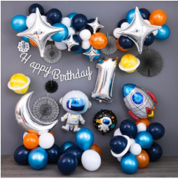 Black Starry Theme Decoration Birthday Decoration Balloons