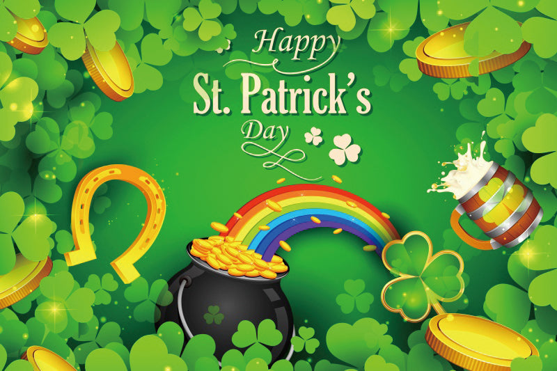 Irish National Day Party Background Banner