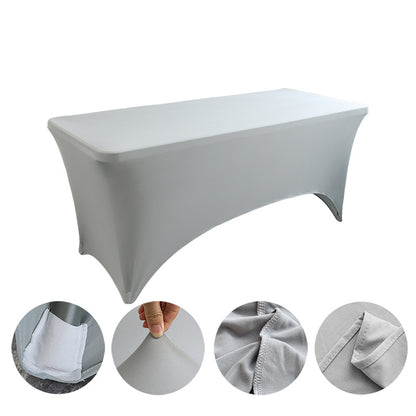 Banquet Solid Color Stretch Polyester Tablecloth