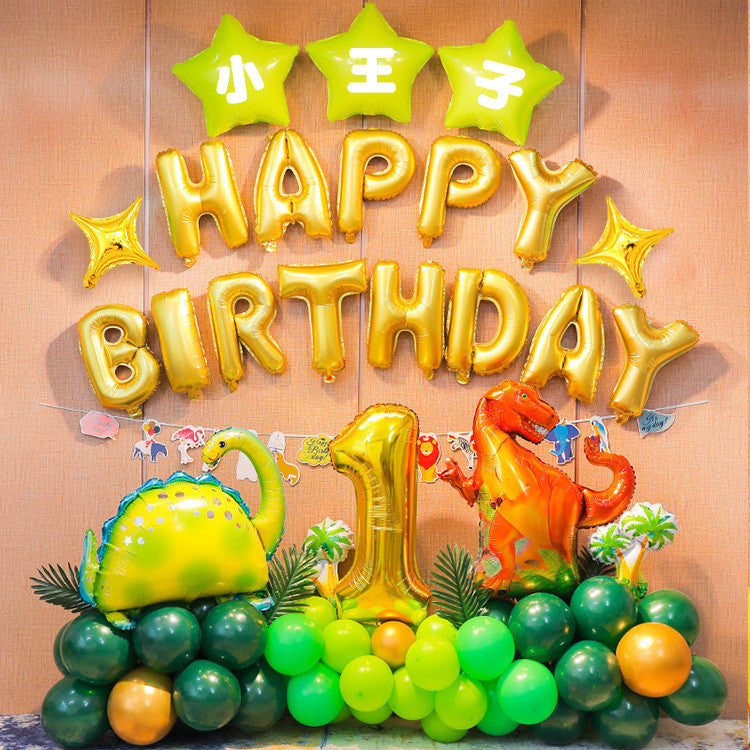 Animal Happy Birthday Party Background Wall