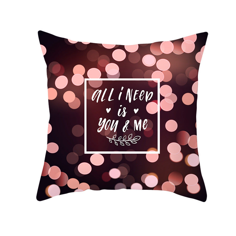 Home Valentine's Day Graphic Print Pillowcase