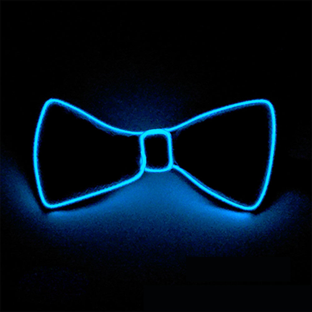 Neon LED Luminous Bow Tie & Tie