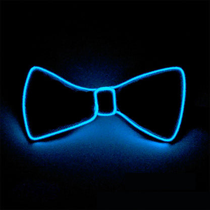 Neon LED Luminous Bow Tie & Tie