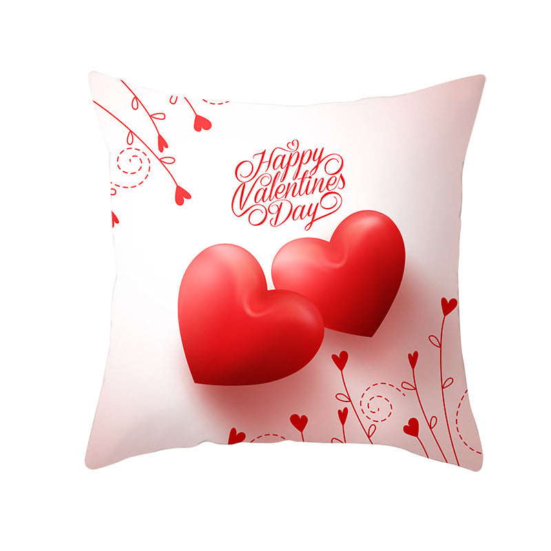 Home Valentine's Day Graphic Print Pillowcase