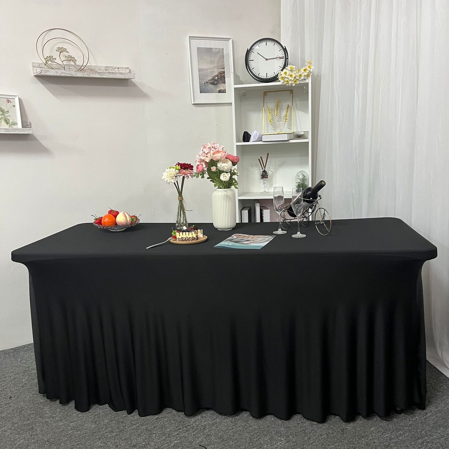 Wedding Banquet Stretch Skirt Tablecloth