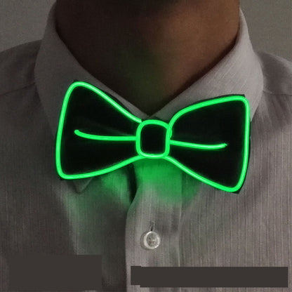 Neon LED Luminous Bow Tie & Tie