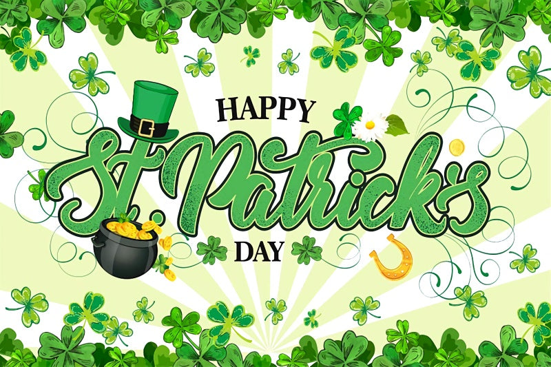 Irish National Day Party Background Banner