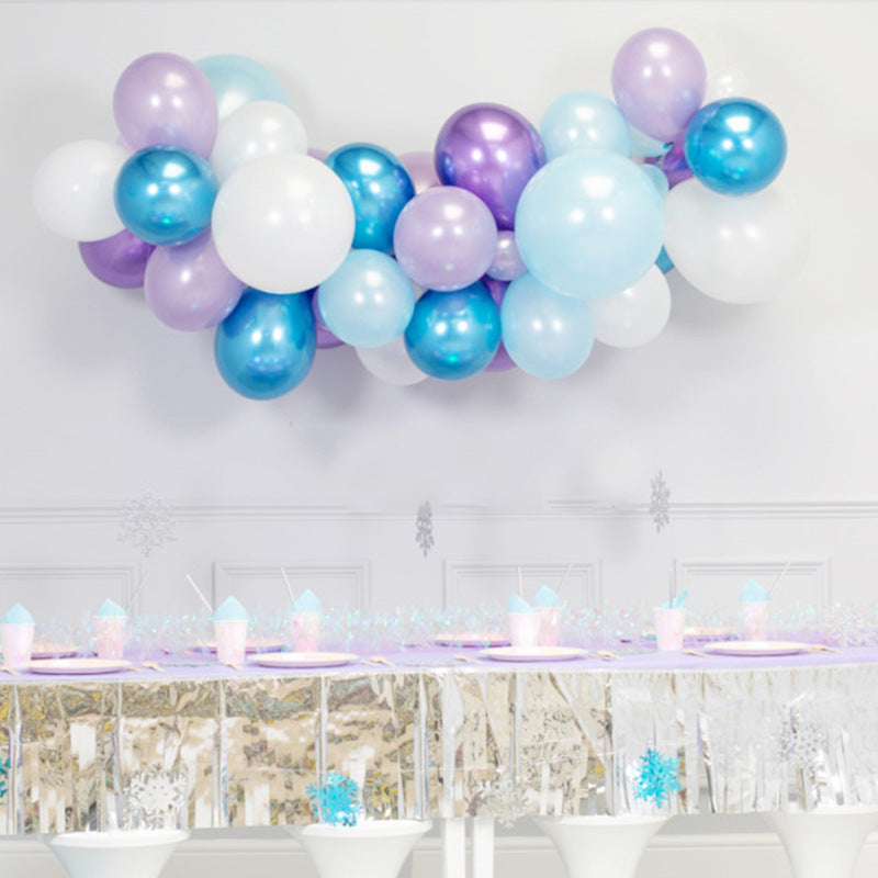 92ct Ice Princess Snowflake Foil Balloons