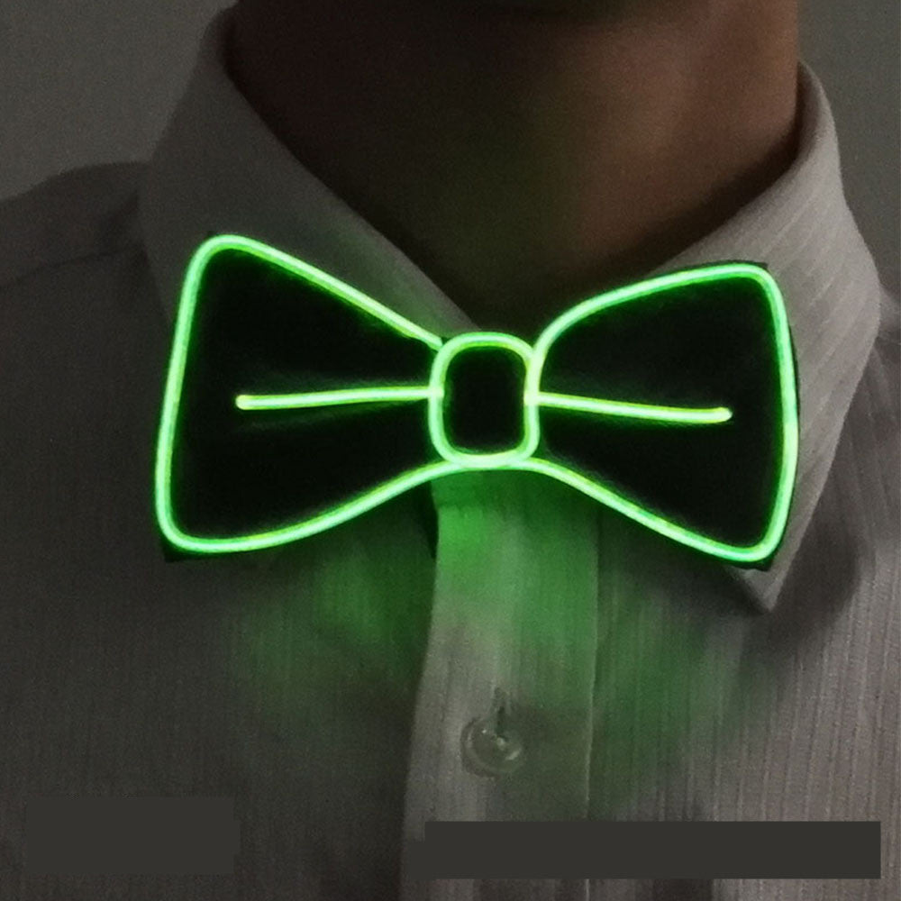 Neon LED Luminous Bow Tie & Tie