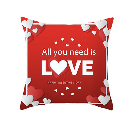 Home Valentine's Day Graphic Print Pillowcase